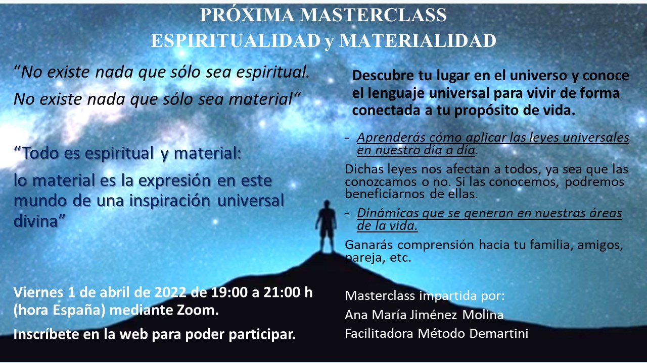 Masterclass Abril Espiritualidad