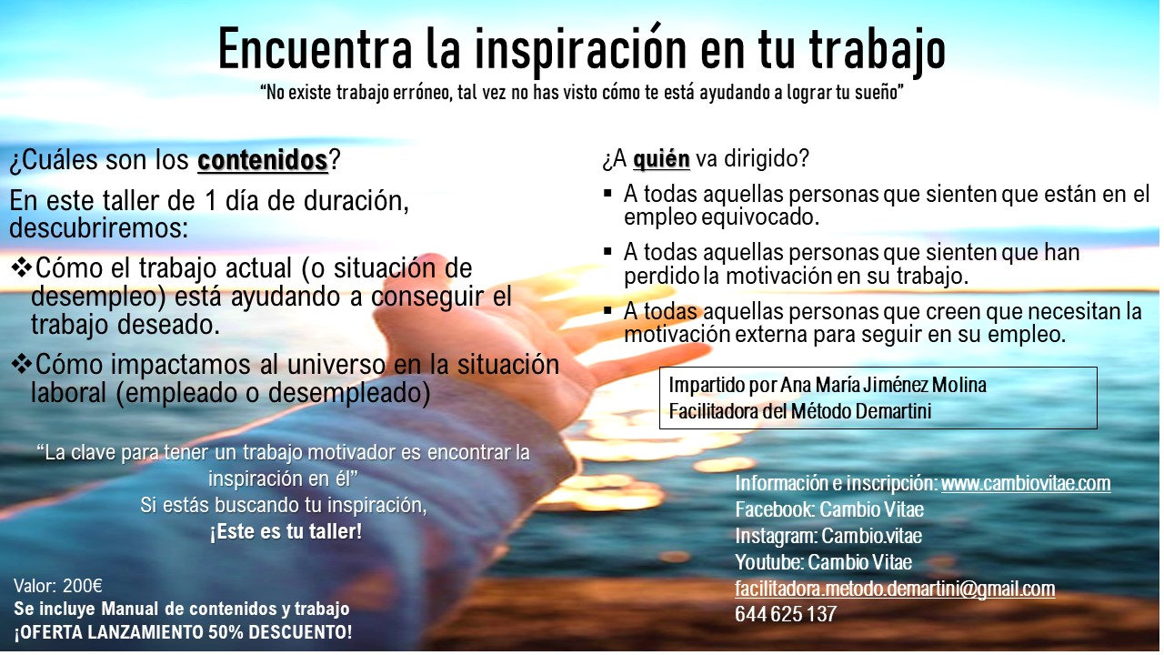 Taller Encuentra la Inspiración en tu Trabajo